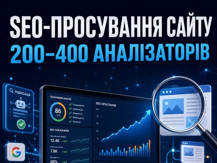 SEO-просування веб-сайтів через аналізатори