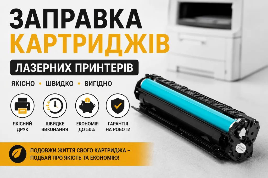 Заправка лазерних картриджів в м. Новомиргород