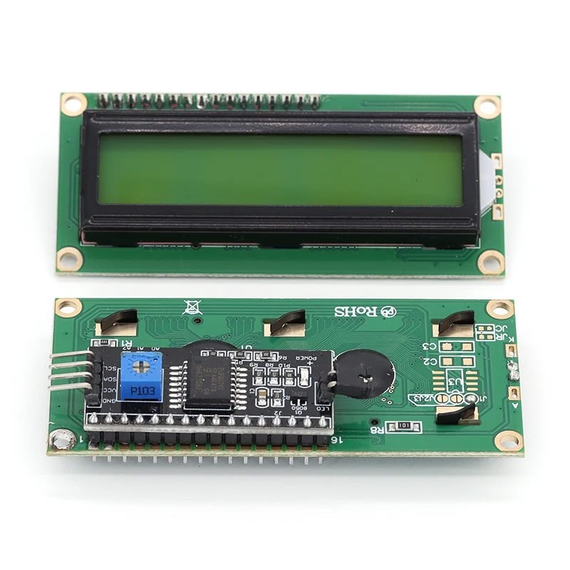 LCD1602 I2C Display Module Green Screen 5V (PCF8574)