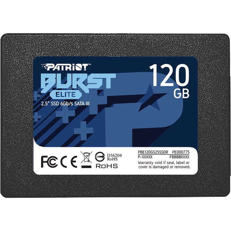 Накопичувач SSD 2.5" 120GB Burst Elite Patriot (PBE120GS25SSDR)