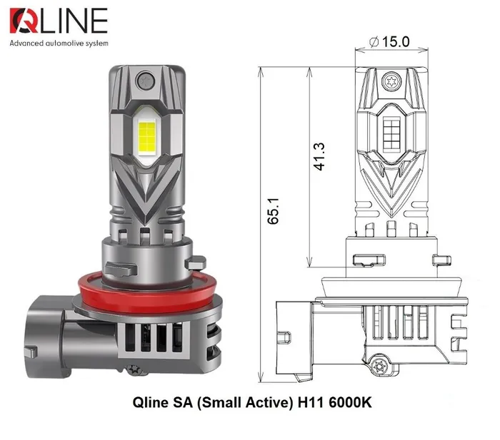 Світлодіодні лампи Світлодіодні лампи Qline SA (Small Active) H11 6000K
