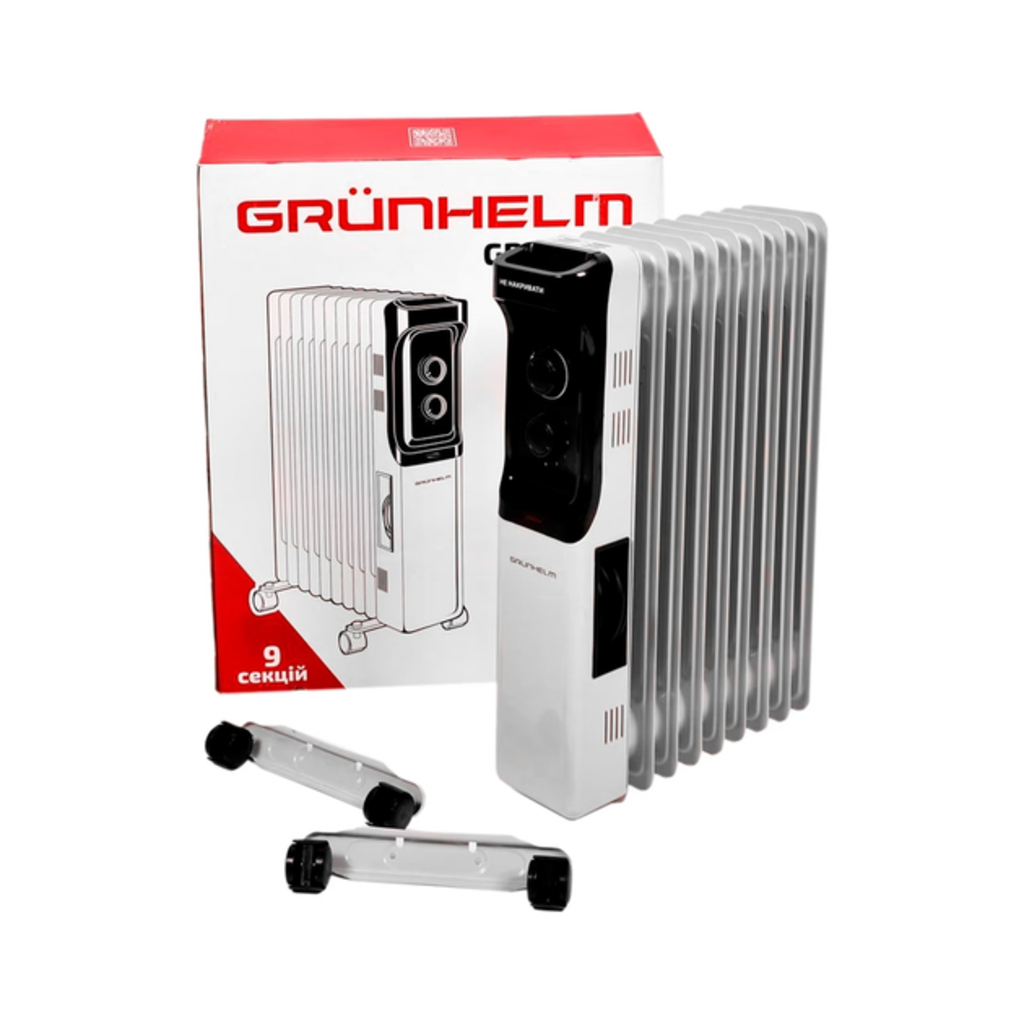 Масляний обігрівач Grunhelm GR-0920N / 2,0 кВт